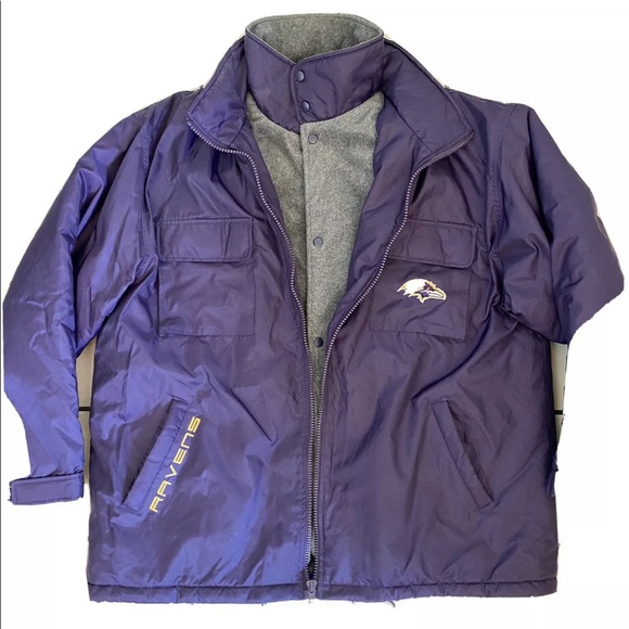 Baltimore Ravens Logo Athletic Game Day Jacket VTG - Picture 1 of 8